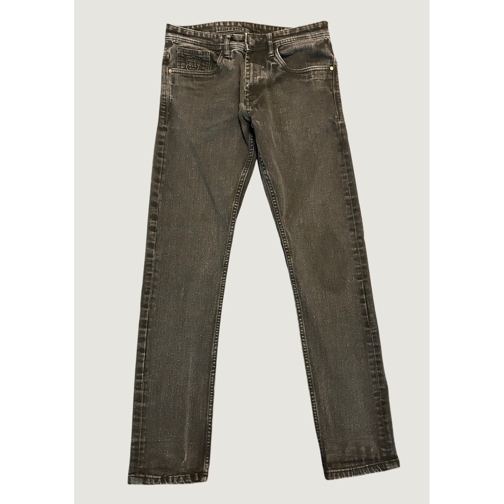 Allen Solly Jeans Mens 32 Slim Fit Faded Black Stretch Denim Pants 1519